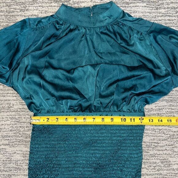 NWT Revolve Line And Dot ELLIOT DRESS Emerald XS - Picture 11 of 15